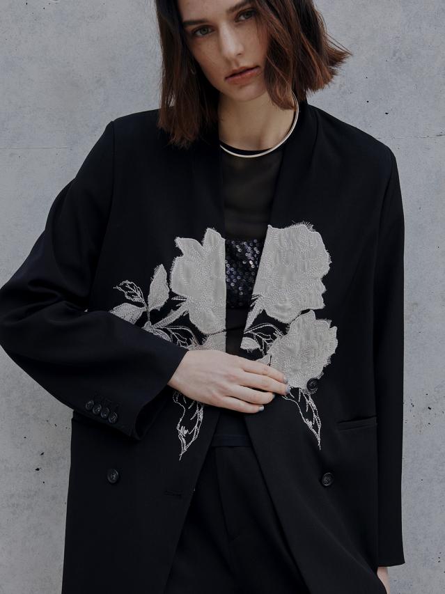 ROSE EMBROIDERY JACKET