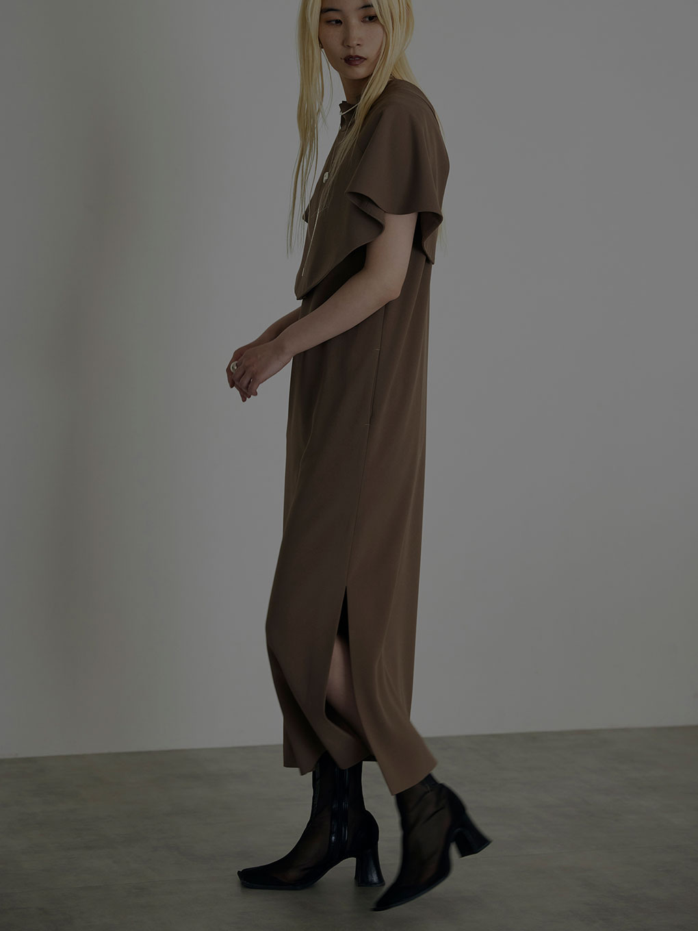 【Ameri vintage】2WAY UMBRELLA SHIFT DRESS