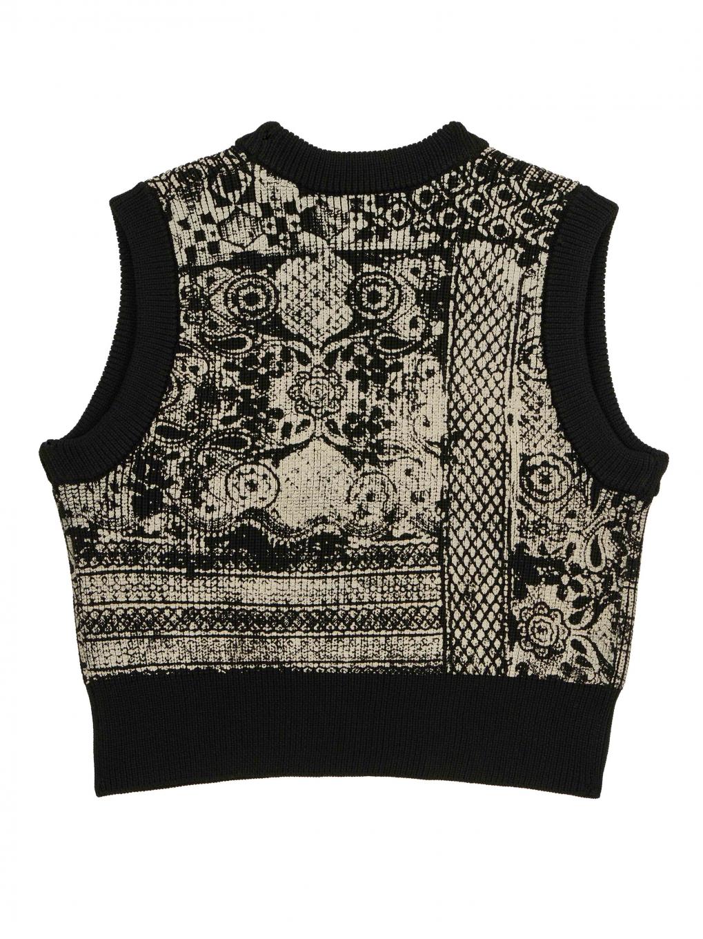 2WAYLACE PAINTING KNITTOP ameri vintage-