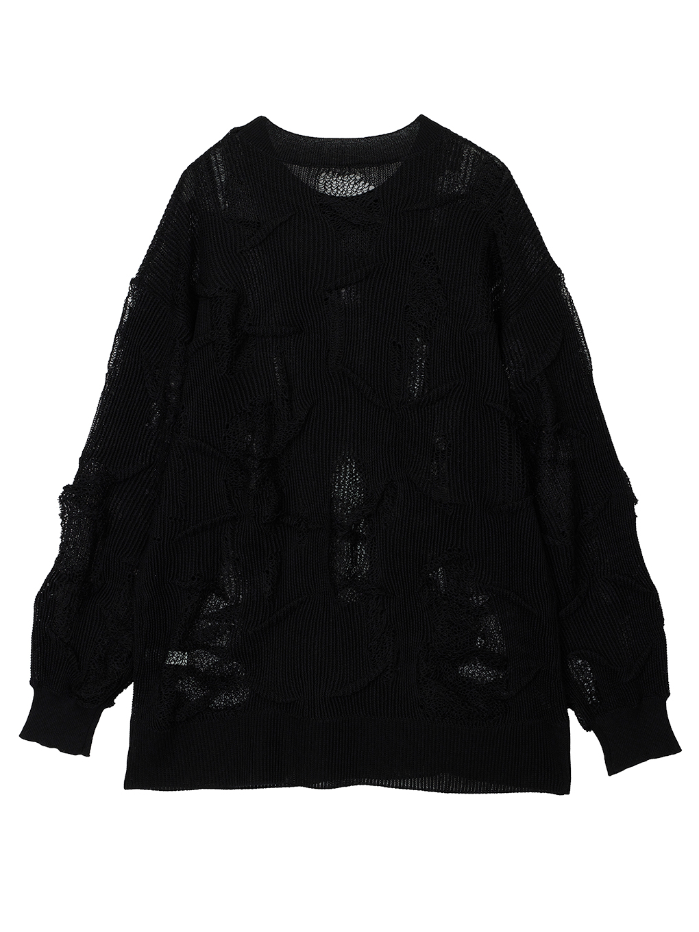 アメリヴィンテージ／MEDI TUCK DAMAGE KNIT TOP-