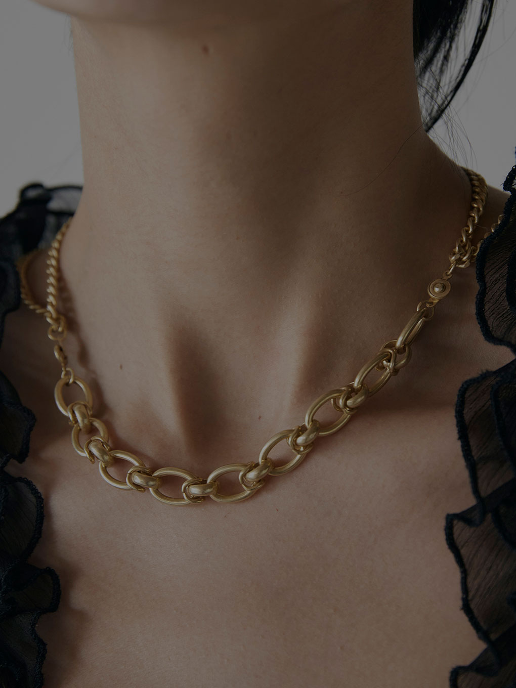 MEDI 3WAY LAYERED CHAIN NECKLACE