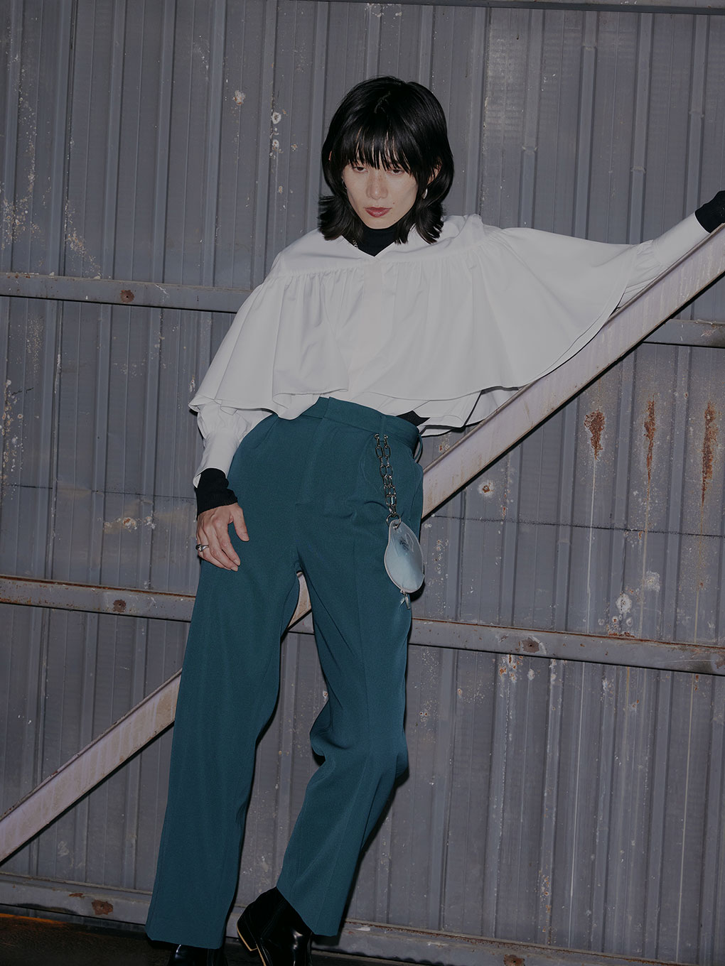 Ameri VINTAGE(アメリ ヴィンテージ)直営通販サイト / PETAL RUFFLE SHIRT