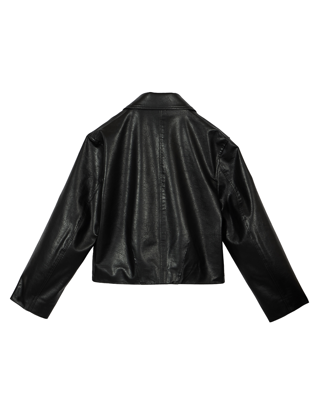 AMERI 2way fake leather short jacket