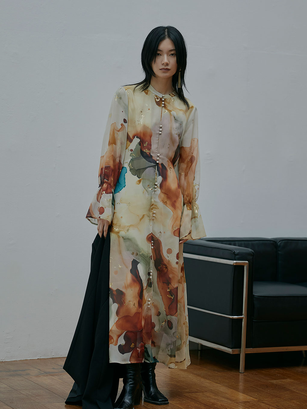 アメリヴィ Ameri VINTAGE - ink art dressの通販 by S shop｜アメリヴィンテージならラクマ バスト