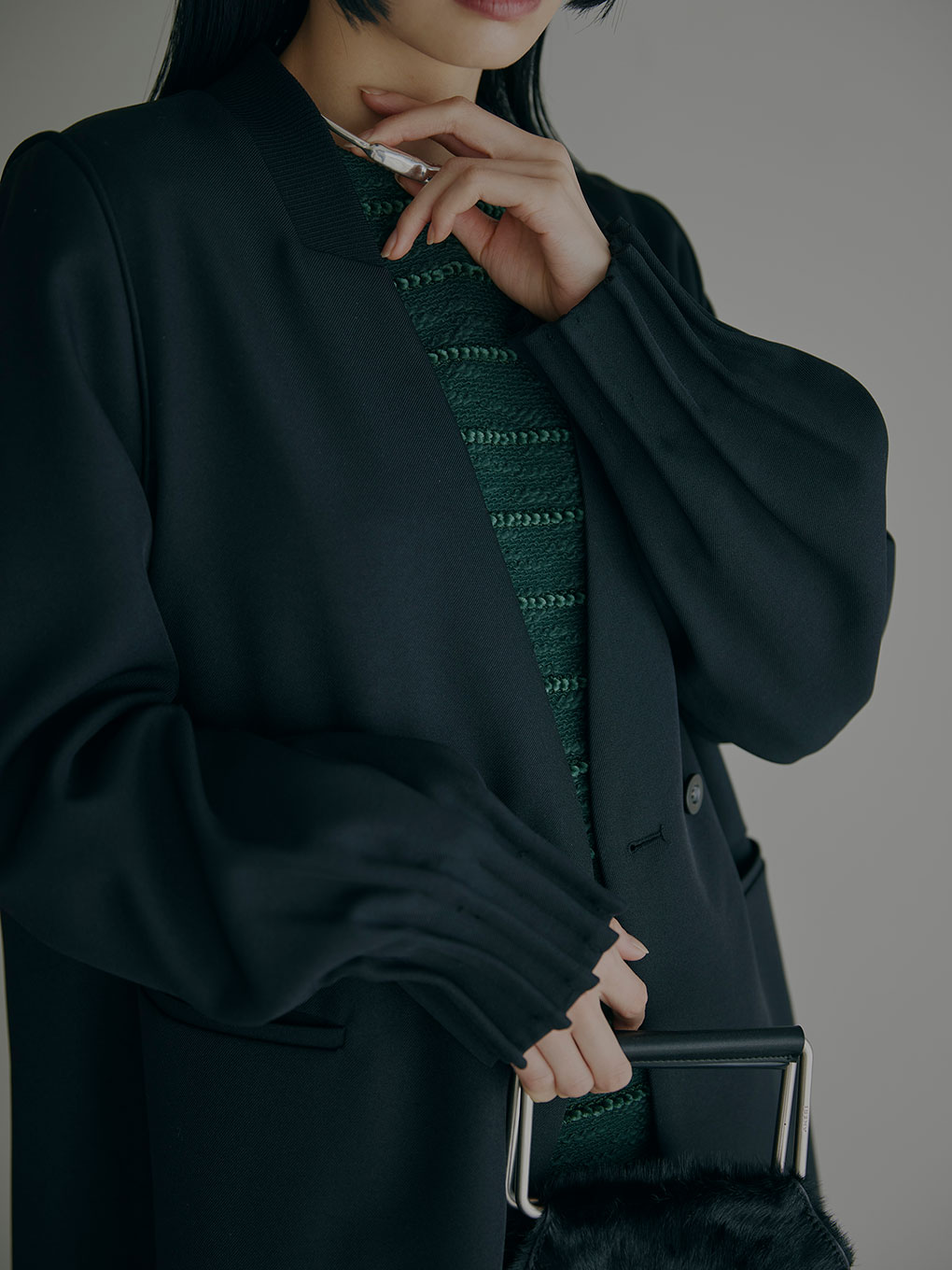 夜空 AMERI RIB DOCKING TUCKED CUFFS JACKET | www.tegdarco.com