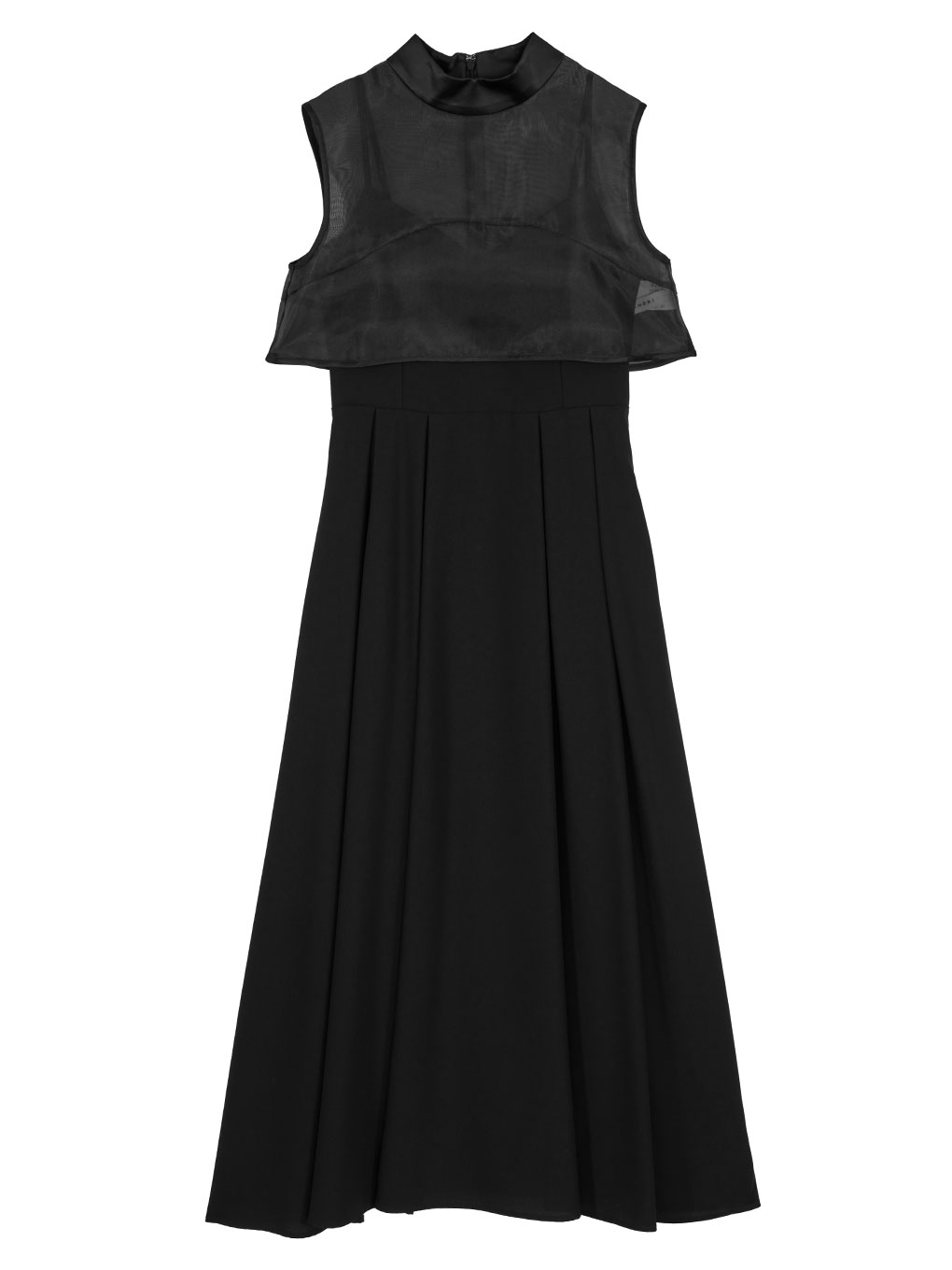 アメリ LAYERED CAMI FLARE DRESS ブラック - ロングワンピース